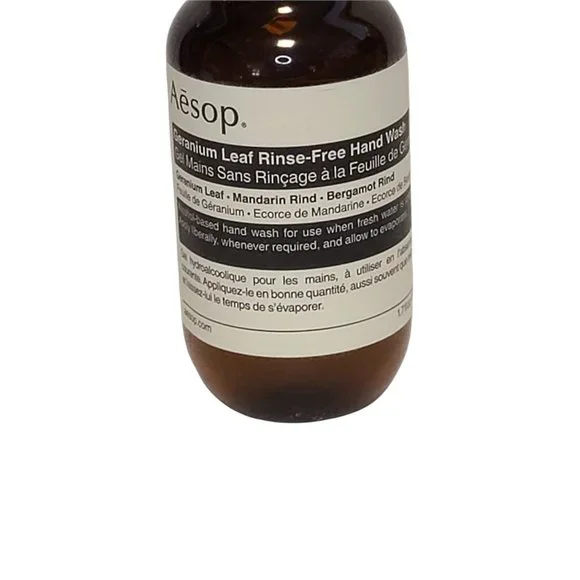 Aesop Geranium Leaf  Rinse-Free Hand‎ Wash Travel Size New 1.7 fl.oz. - Picture 4 of 4